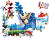 Sonic The Hedgehog, Zestaw EduKit 4 w 1, Puzzle 30 i 48 el., klocki obrazkowe 6 el. i gra pamięciowa Memo, w walizeczce, wiek dziecka 3+