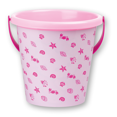 Androni, Wiaderko do piasku, różowe 41, z wysokiej jakości plastiku, wyprodukowane we Włoszech