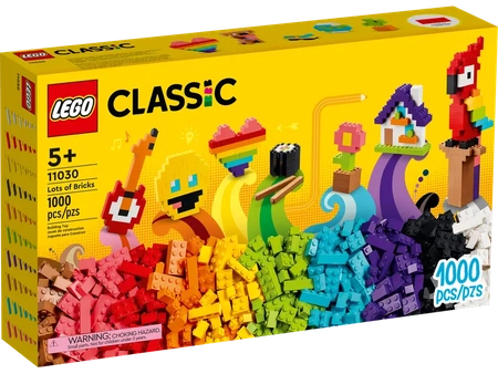 Klocki Lego Classic 11030 Sterta klocków, 1000 elementów, oryginalne, dla dzieci 5+, idealny prezent dla chłopca lub dziewczynki
