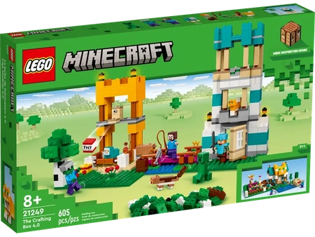 Klocki Lego Minecraft 21249 Kreatywny warsztat 4.0, 605 elementów, oryginalne klocki dla dzieci 8+