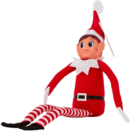 Miękka figurka Niegrzeczny Elf, wydaje dźwięki, The Elf on the shelf, dziewczyna