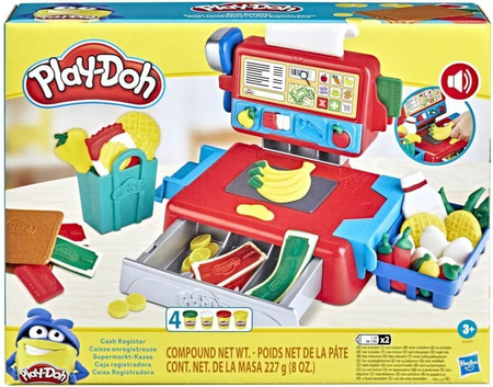 Play-Doh, Zestaw, Kasa sklepowa z dźwiękiem i 4 ciastoliny