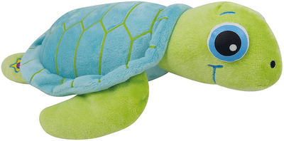 Buki France, Maskotka pluszowa Żółw ze świecącymi oczami, 27 cm, wyłącznik czasowy, wymienne baterie, miły plusz, wiek dziecka 0+