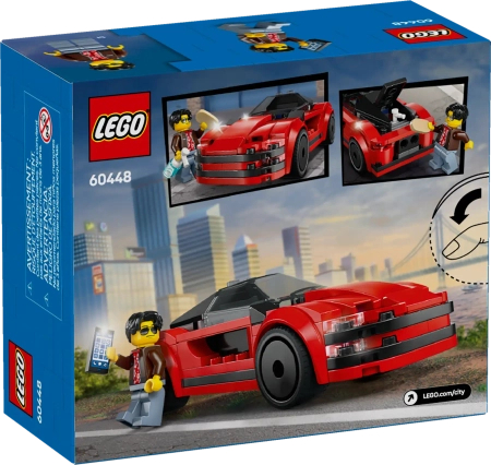 Klocki Lego City 60448 Czerwony samochód sportowy, 109 el., wiek dziecka 5+