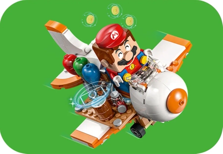 Klocki Lego Super Mario 71425 Przejażdżka wagonikiem Diddy Konga — zestaw rozszerzający, 1157 el. duży zestaw, oryginalne klocki, wiek dziecka 8+