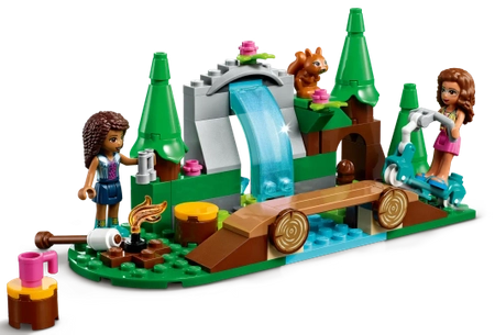 Klocki Lego Friends 41677, Leśny wodospad i figurki Andrea i Olivia, 93 elementy, wysoka jakość, oryginalne klocki, dla dziewczynek w wieku 5+, pomysł na prezent, szybka wysyłka