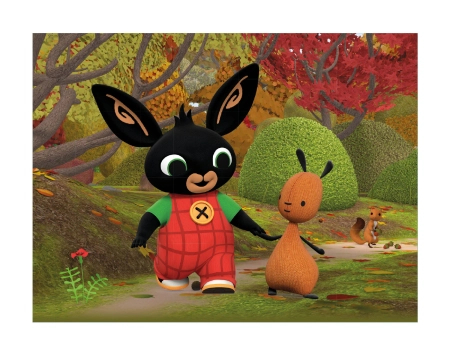 Król Bing, Drewniane klocki obrazkowe puzzle z Bingiem, 12 klocków, wiek dzieci 3+