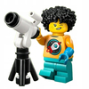 Klocki Lego Minifigures 71048 Figurka Astronomka z teleskopem, 13 elementów, seria 27, wiek dziecka 5+
