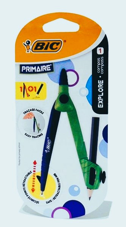 Cyrkiel z ołówkiem Explore, zielony BIC