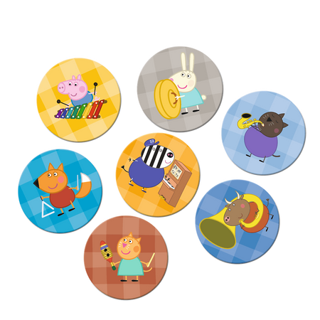 Trefl, Świnka Peppa, gra pamięciowa Memos, 36 el.,  dla dzieci w wieku 3+