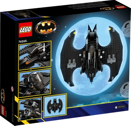 Klocki Lego DC 76265 Batwing: Batman kontra Joker, pojazd Batmana i 2 mini figurki, 357 elementów, dla fanów, oryginalne klocki, wiek dziecka 8+