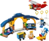 Klocki Lego Sonic the Hedgehog 76991 Tails z warsztatem i samolot Tornado, 376 elementów, oryginalne klocki dla fanów gry i filmu, wiek dziecka 6+