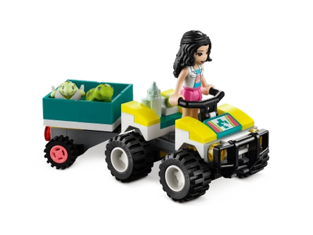 Klocki Lego Friends 41697, Pojazd do ratowania żółwi, 2 figurki, akcesoria, 70 el., dla dzieci w wieku 6+