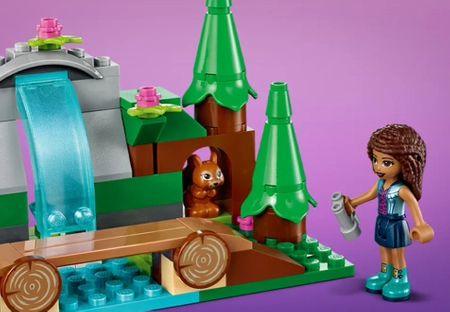 Klocki Lego Friends 41677, Leśny wodospad i figurki Andrea i Olivia, 93 elementy, wysoka jakość, oryginalne klocki, dla dziewczynek w wieku 5+, pomysł na prezent, szybka wysyłka