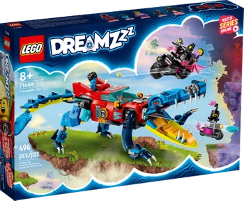 Klocki Lego Dreamzzz 71458 Krokodylowy samochód, 494 elementy, oryginalne, idealne na prezent dla dzieci 8+