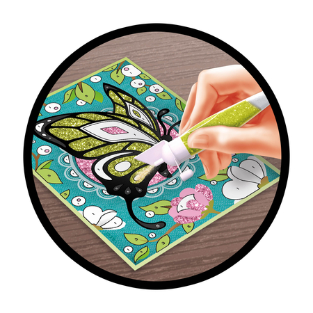 Buki Be Teens, Wyklejanka z brokatu, Motyle, DP104