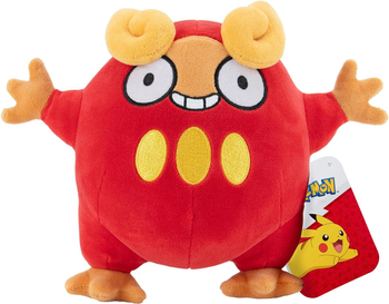 Pokemon, Maskotka pluszowa czerwony Darumaka, 18 cm, pluszak licencyjny i oryginalny, miły materiał, dla fanów w wieku 2 lata+
