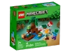 Klocki Lego Minecraft 21240, Przygoda na mokradłach, Zabawka z figurkami Alex i Zombie z gry Minecraft, pomysł na prezent dla fanów, wiek dziecka 7+