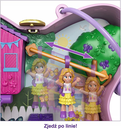 Polly Pocket - Motylkowe pudełko z ogrodem, GTN21, Mattel