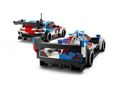 Klocki Lego Speed Champions 76922 Samochody wyścigowe BMW M4 GT3 & BMW M Hybrid V8, 676 elementów, oryginalne klocki, idealne jako prezent dla chłopca 9+