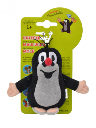 MU Brno, Krecik, Maskotka pluszowa zawieszka brelok, 10 cm, oryginalny, czeski, miły plusz, wiek dziecka 1+