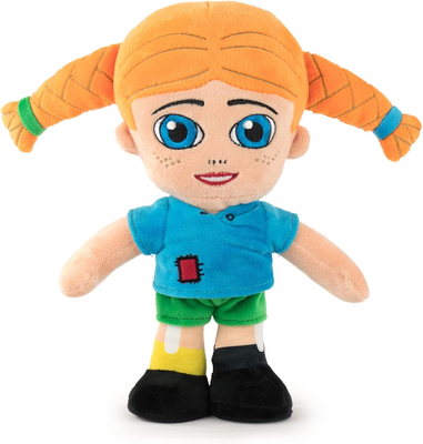 Pippi Pończoszanka, maskotka pluszowa Pippi, 28 cm, miły w dotyku plusz, oryginalna zabawka, dla dzieci w każdym wieku