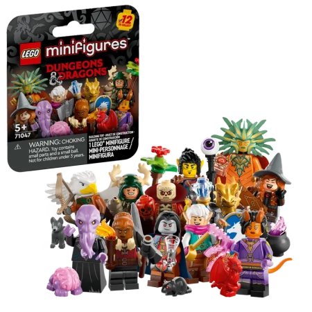 Klocki Lego 71047 Minifigures Dungeon and Dragons seria 27, minifigurki kolekcjonerskie, 12 postaci do zebrania, Lady of Pain, oryginalne Lego dla dzieci 5+
