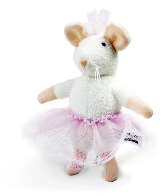 Mysi Domek, maskotka Ella baletnica 12 cm, z bajki, oryginalna zabawka, wiek dziecka 3+