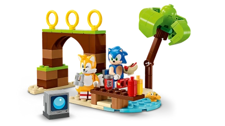 Klocki Lego Sonic the Hedgehog 76997 Tails i przygoda na łodzi, 393 elementy, oryginalne klocki dla fanów gry i filmu, wiek dziecka 8+