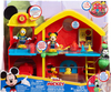 Disney Junior, Myszka Miki, Remiza strażacka z dźwiękami, 4 figurki: Miki, Kaczor Donald, Pluto i kotek, duża zestaw, oryginalna licencyjna zabawka, wiek dziecka 3+
