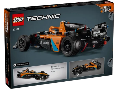 Klocki Lego Technic 42169 NEOM McLaren Formula E Race Car, 452 elementy, oryginalna klocki, idealne dla dzieci 9+
