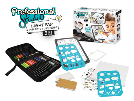 Buki France, Professional Studio, zabawka kreatywna, Podświetlany pad do rysowania 3-w-1, 5432 