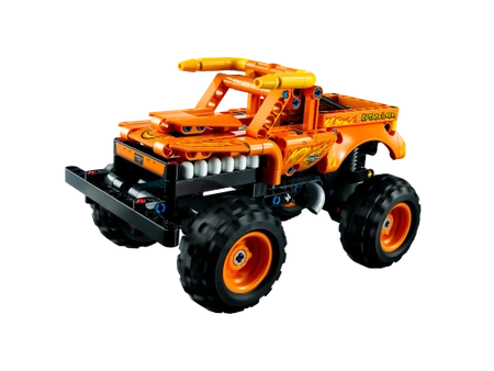 Klocki Lego Technic 42135 Monster Jam El Toro Loco, 247 el., samochód monster truck 2 w 1, napęd typu pull-back, można przebudować na terenową wyścigówkę, wiek dziecka 7 lat+