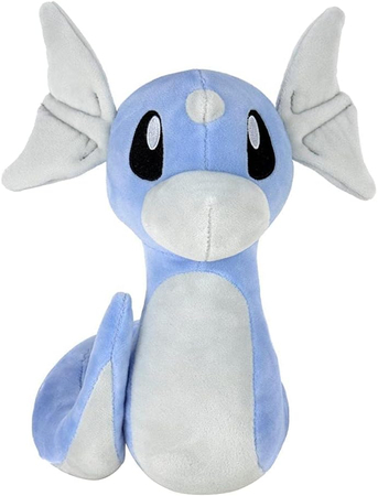 Pokemon, Maskotka pluszowa niebieski Dratini, 21/23 cm, oryginalna zabawka, solidny pluszak, bardzo miły w dotyku, producent Jazwares, wiek dziecka 2+