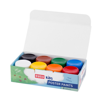 Spokey, Easy Kids, Farby plakatowe 8 kolorów 20 ml, wyprodukowane w Polsce