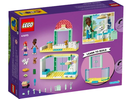 Klocki Lego Friends 41695, Klinika dla zwierzątek i figurki Mia i Nandi, 111 elementów, wysoka jakość, oryginalne klocki, dla dziewczynek w wieku 4+, pomysł na prezent, szybka wysyłka