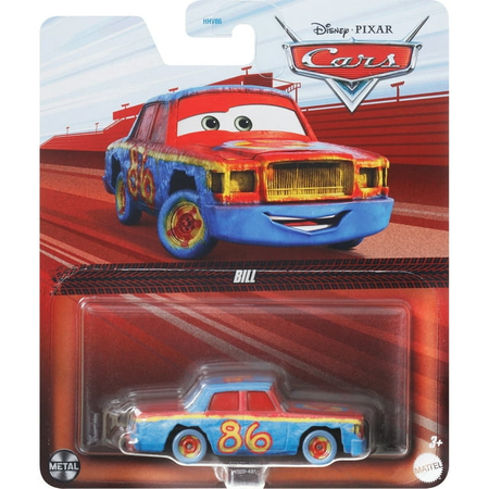 Disney Pixar Auta Cars Samochód resorak Bogdan Bill | Metalowe nadwozie | Renomowany producent Mattel | idealny prezent dla małych fanów | Wiek dziecka 3+ 