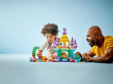 Klocki Lego Duplo 10435 Magiczny podwodny pałac Arielki, 116 elementów, oryginalne, idealne klocki dla najmłodszych dzieci 2+