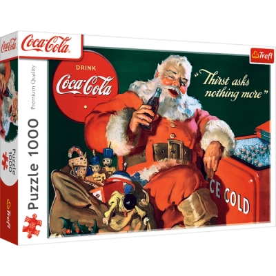 Trefl, Puzzle Coca-Cola Święty Mikołaj, 1000 elementów,  idealne na prezent