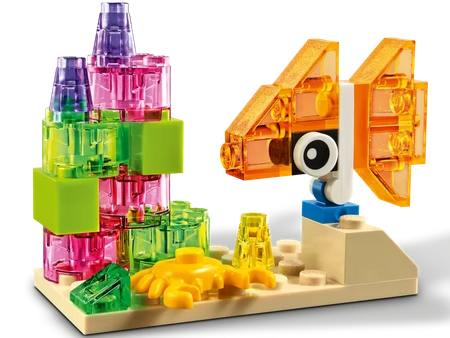 Klocki Lego Classic 11013 Kreatywne przezroczyste klocki, 500 elementów, oryginalne klocki, dla dzieci 4+, szybka wysyłka