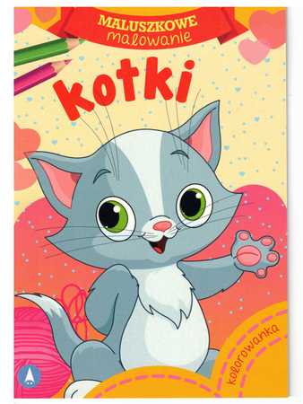 Kolorowanka dla dzieci, Maluszkowe malowanki Kotki BL, 16 stron, idealna na podróż