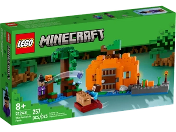 Klocki Lego Minecraft 21248 Dyniowa farma, 257 elementów, oryginalne, idealne dla dzieci 8+