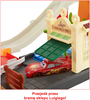 Mattel, Auta Cars, Zestaw Race and Go, Rozkładane pudełko z fragmentem trasy, Samochodzik Zygzak McQueen i Traktor, 20 el.
