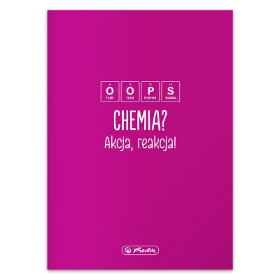 Herlitz, Zeszyt w kratkę do chemii, format A5, 60 kartek, Chemia, gramatura 70g