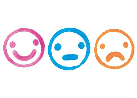 Stempelki Buźki - emocje od Fiorello, Zestaw pieczątek dla dzieci - Emotki - 3 sztuki