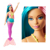 Lalka Barbie syrenka z turkusowo-różowymi włosami, GJK11