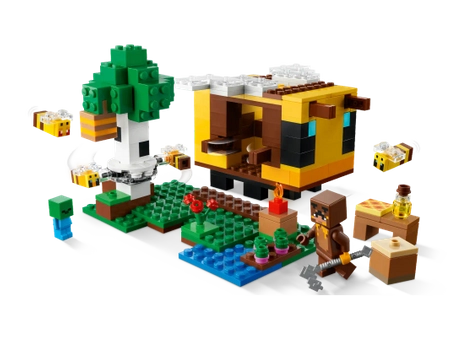 Klocki Lego Minecraft 21241 Pszczeli ul, 254 elementy, wprost z popularnej gry, oryginalne klocki, wysoka jakość, dla dzieci w wieku 8+