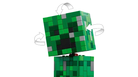 Lego Minecraft 21276 Creeper, 665 elementów, dla dzieci w wieku 10 lat+