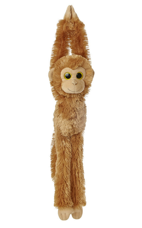 ZWIERZAKI: Aurora World, Maskotka pluszowa małpka Szympans z rzepami na łapkach, 57 cm