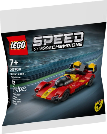 Klocki Lego Speed Champions 30709 Ferrari 499P – hipersamochód, 62 el., dla dzieci w wieku 7+